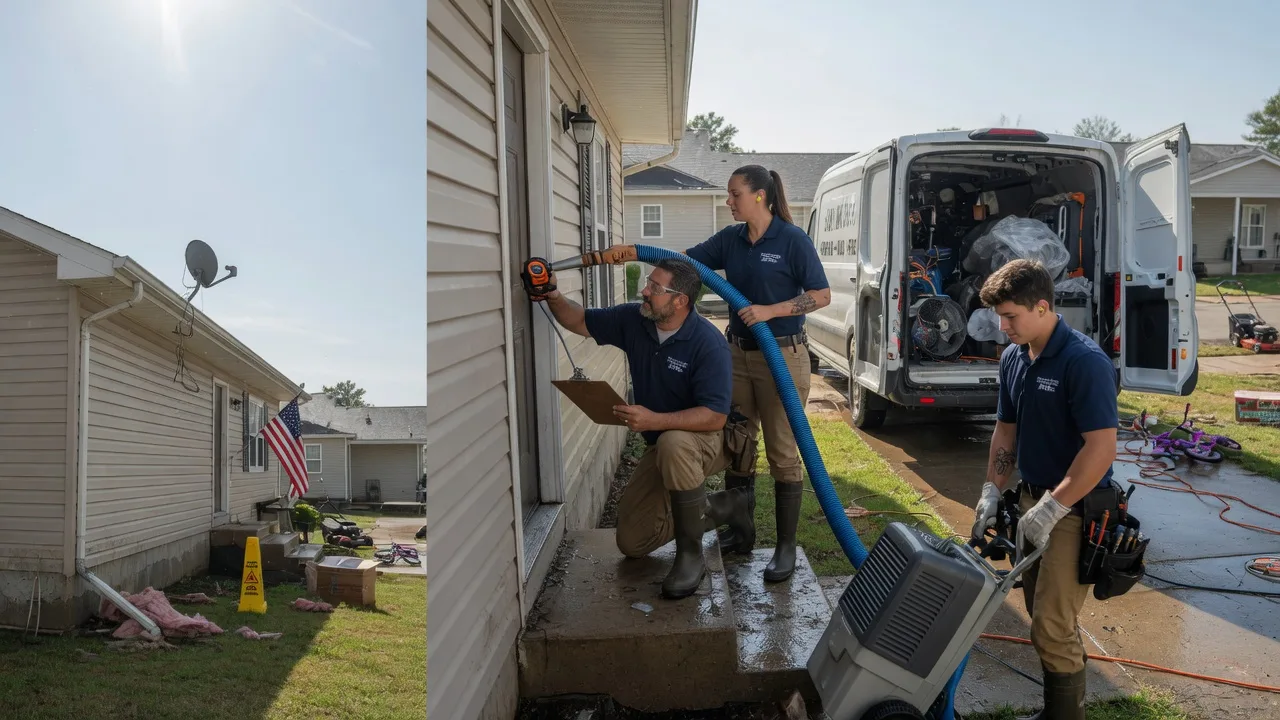 Ceiling Water Damage Restoration in Verona, ND near me